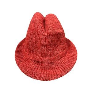 Headliners Red Knit Bucket Hat Acrylic Blend